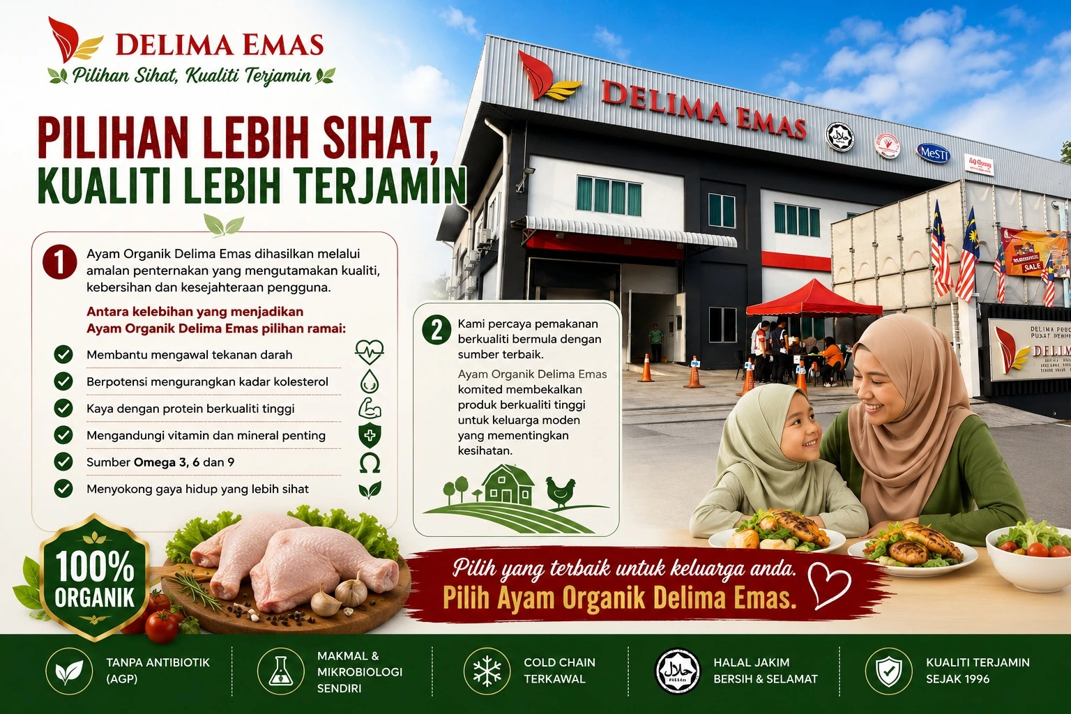 Perbandingan Ayam Biasa vs Ayam Organik Delima Emas